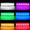 10 Pcs 6 Row Truck Trailer One Side Lighting LED Dump Custom Marker Lamp Decor Trays (Red)