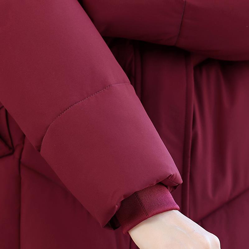 Plus Size Women's Parkas Winter Warm Jackets Hooded Elegant Loose Thick Outerwear Middle Age Women's Coats