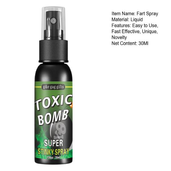 30 мл, простой в эксплуатации, вонючий спрей, безопасный, практичный, хитрый реквизит для вечеринки в честь Хэллоуина, задница