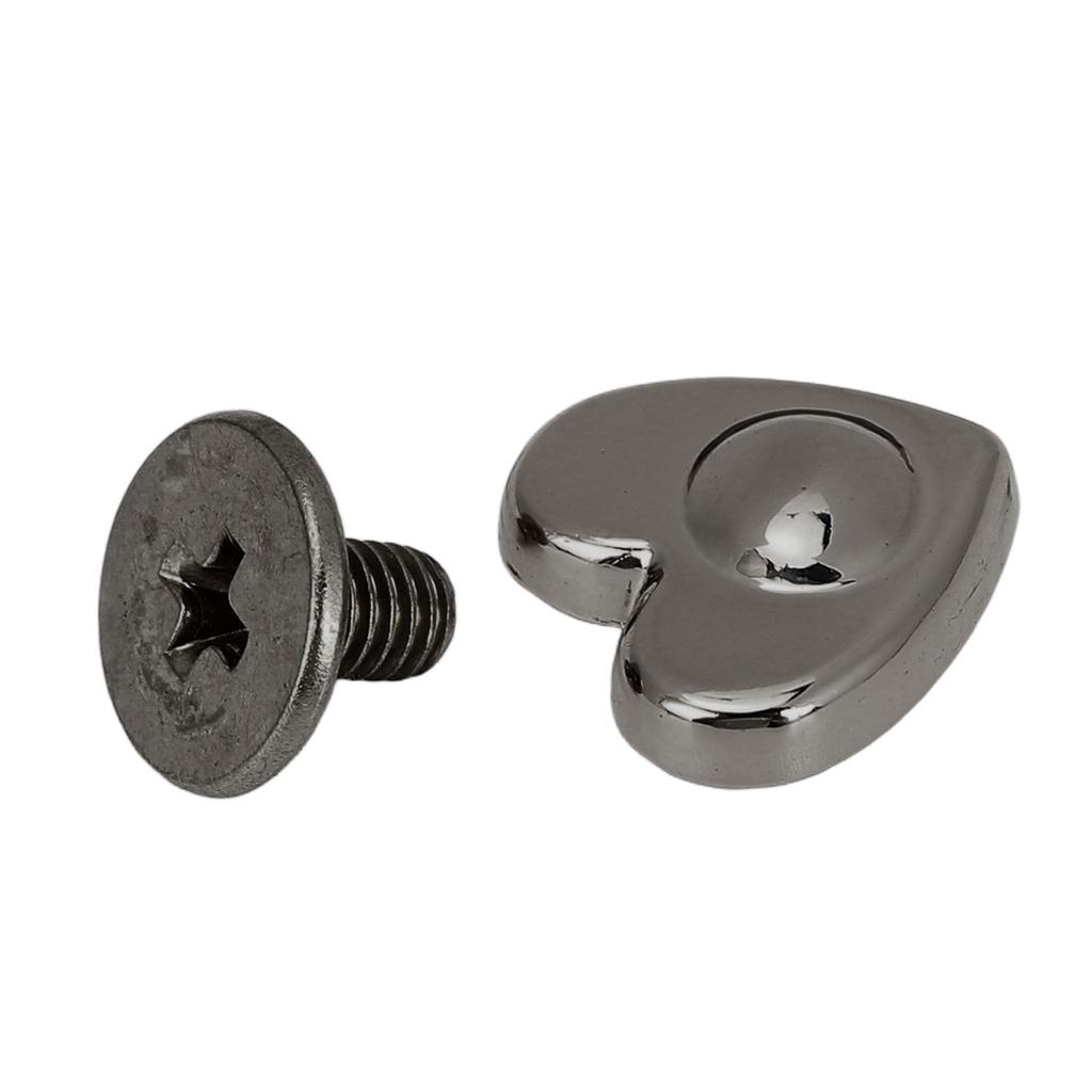 20 шт. заклепок в форме сердца из цинкового сплава, многофункциональные заклепки для ремонта кожаного ремня 10 мм