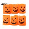 Scary Theme Party Supplies 6 Pcs Battery Operated Flameless Tea Lights, Orange Flickering Electric Fake Halloween Led Candle Candles, Spooky