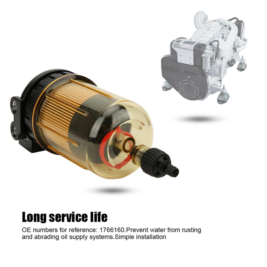 Oil Water Separator Fuel Filter 1766160 Replacement for Outboard Boat Yacht