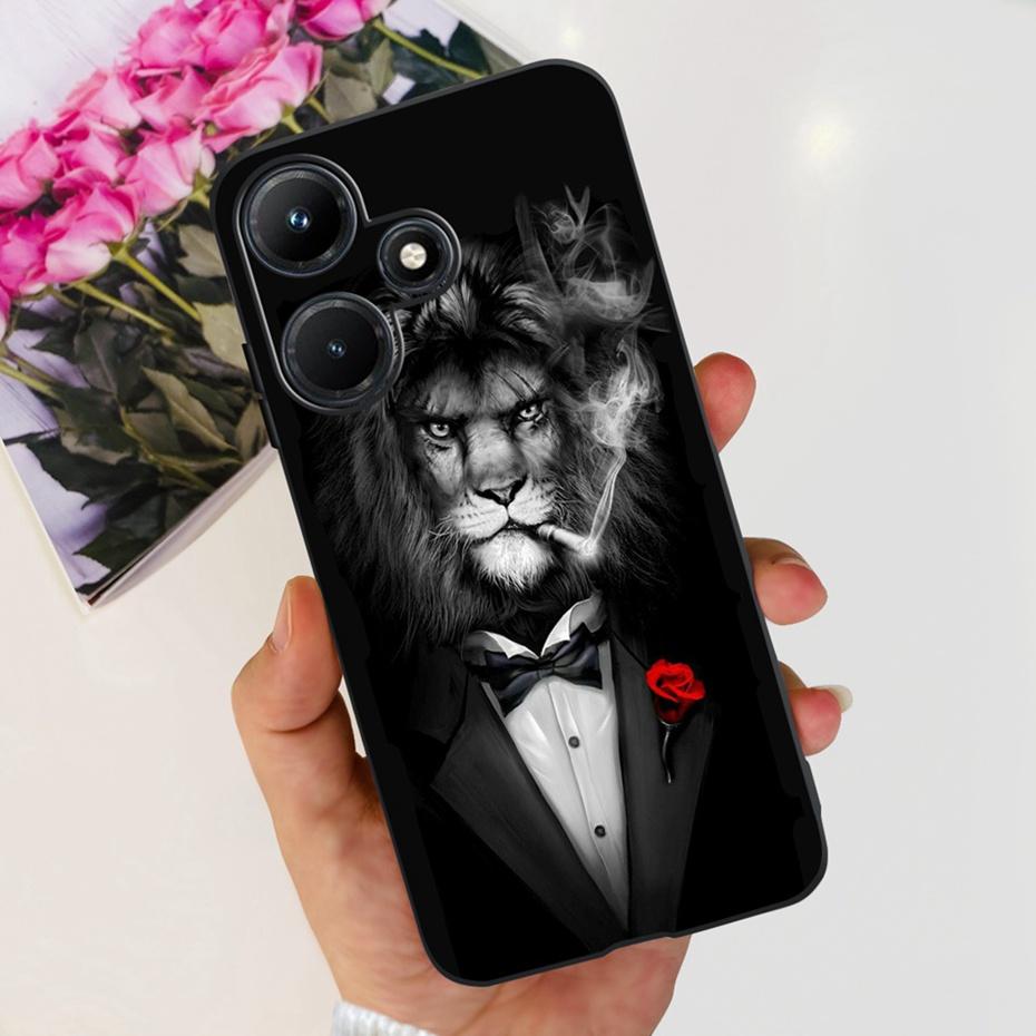 Милый Чехол Для Телефона Для Infinix Hot 30i Hot30 30 Play NFC 2023 Мягкий Силиконовый ТПУ Задняя Крышка Для Infinix Hot30i Hot 30 30Play