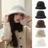 Толстая плюшевая женская шапка-рыболов, защита ушей, теплая шапка-ведро, зимняя теплая панама для женщин
