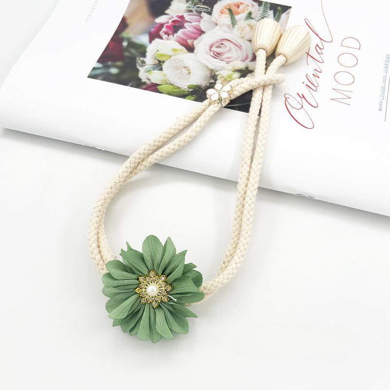 Креативная лента для подвязывания штор с цветами, регулируемая лента для подвязывания марлевых штор, веревка для подвязывания, украшение для штор