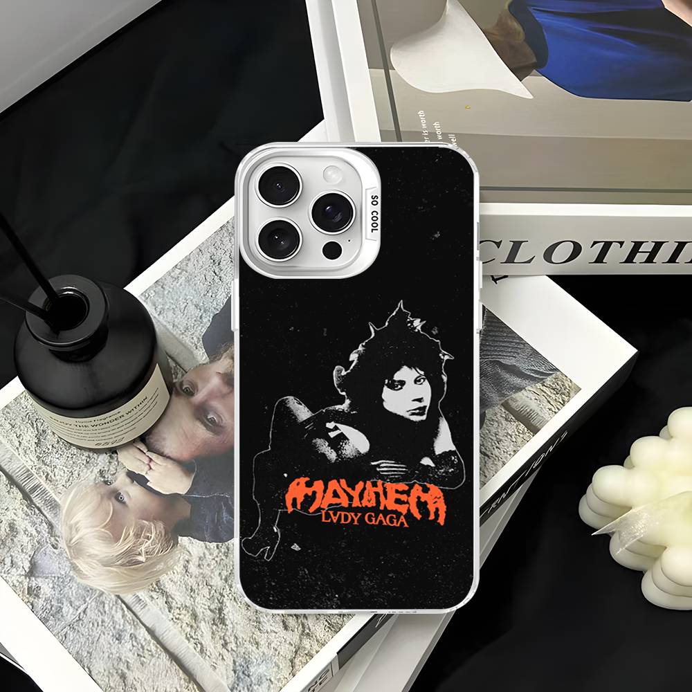 Singer L-Lady Gaga Mayhem Phone Case For IPhone 17 16 15 14 13 Pro Max Plus Matte Color Back Cover