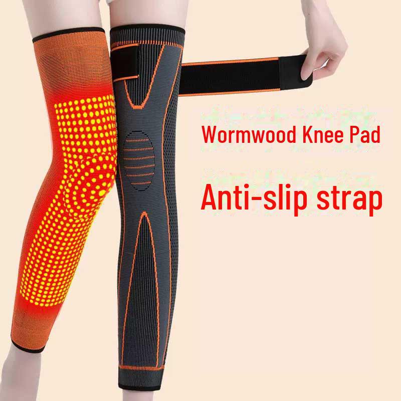 Теплые противоскользящие наколенники из полыни для мужчин и женщин - согревающая поддержка для холодных ног