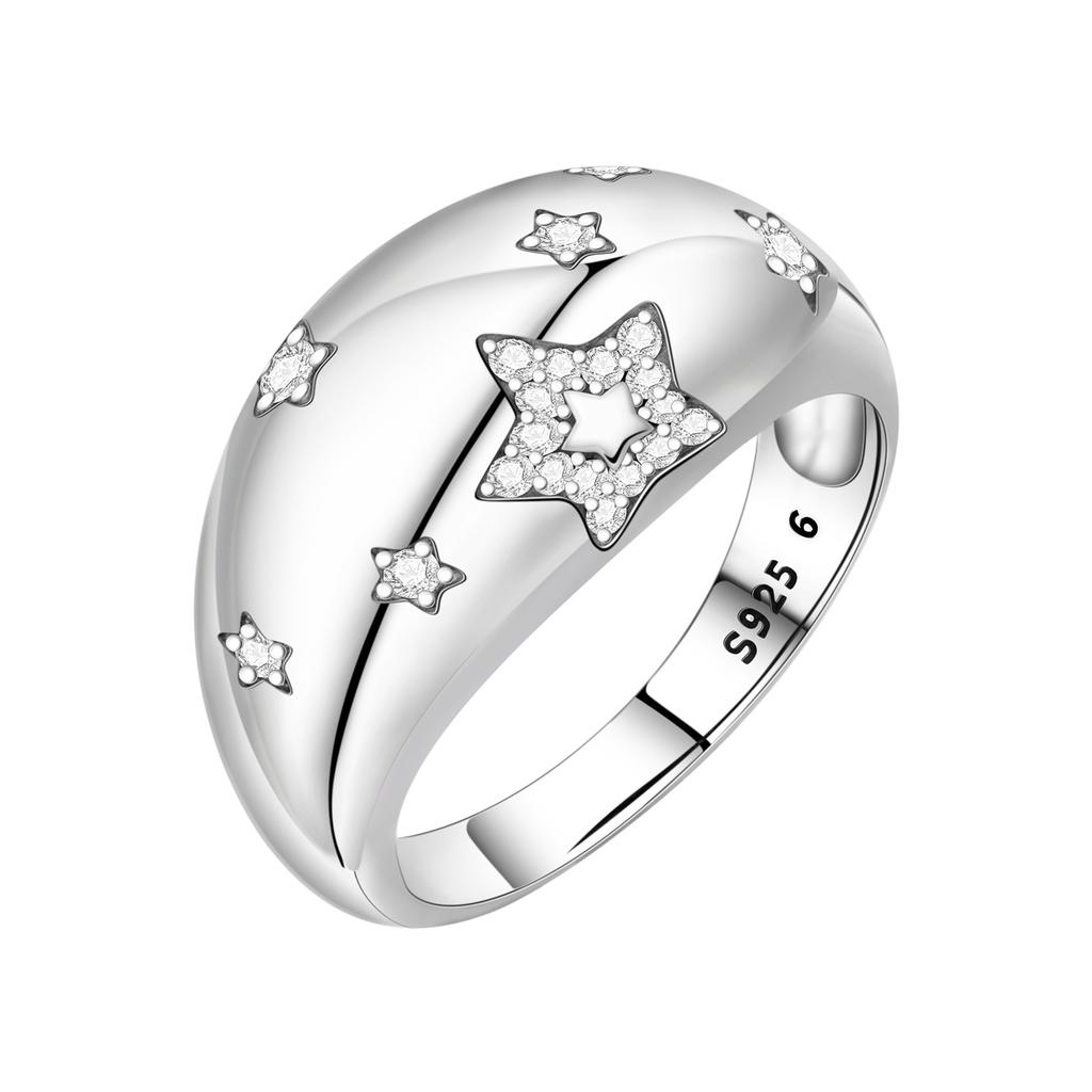 PANPOKI S925 Silver Multi Ring Woven Closed Ring For Women Finger Ring Personality Jewelry Party Trendy Gifts