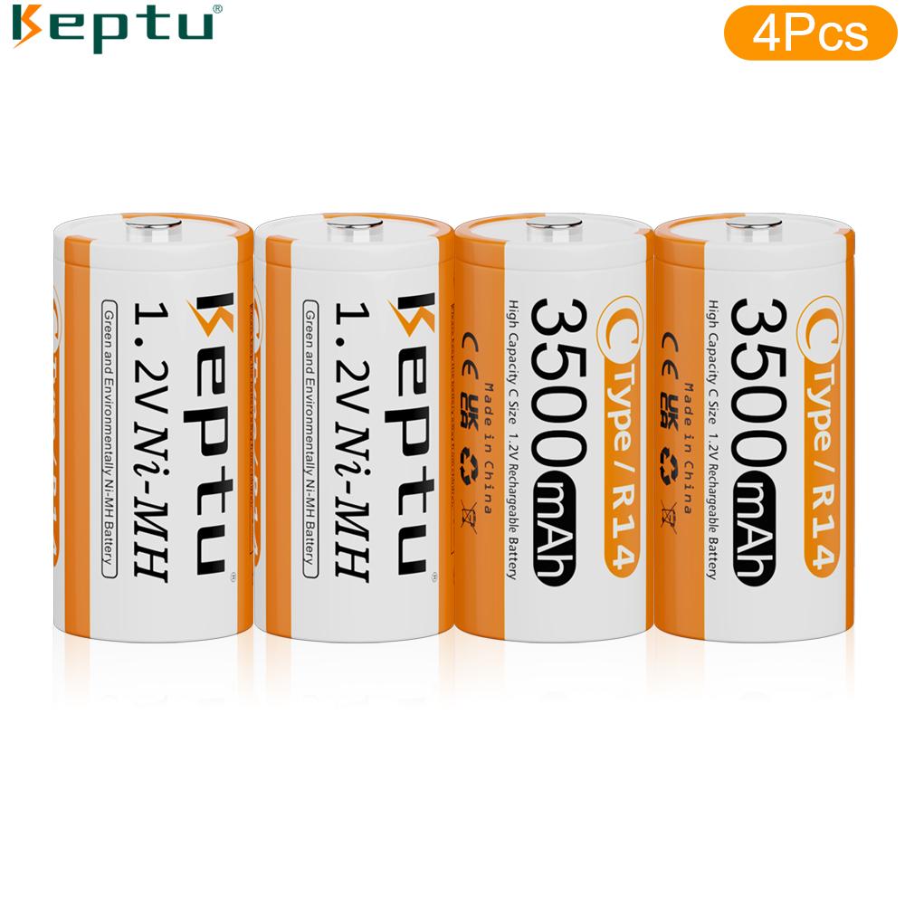 Аккумуляторная батарея KEPTU 3500 мАч 1.2VC Ni-MH с низким саморазрядом для бытового фонарика водонагревателя игрушки