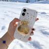 Прозрачный противоударный чехол для iPhone Langling с золотой фольгой, счастливый мешок