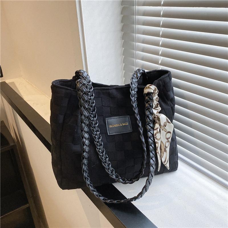 Большая вместительная сумка-тоут простая женская сумка на плечо сумка для commuters под мышку повседневная универсальная холщовая сумка модная женская сумка