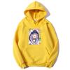 Minato Aqua  Hololive Hoodie Long Sleeve Nakiri Ayame Vtuber Sweatshirts Women Cartoon Printed Pullovers with Hooded Streetwear