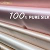 СЕРЕБРЯНЫЙ розовый Шелковая ткань Seda De Chine Ткань из 100% шелка Сатин Женская Мужская Оригинальная по Январю Индонезия Малыш Дубай