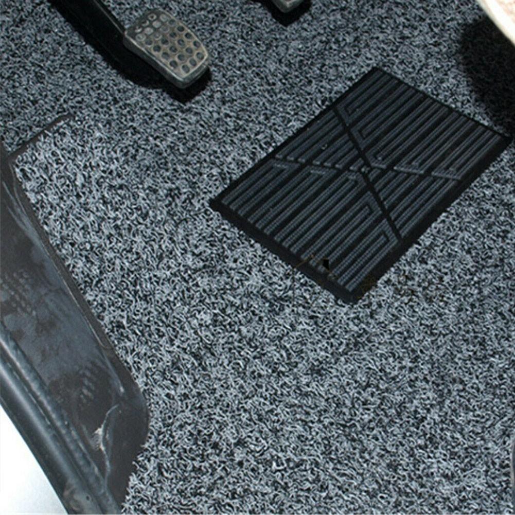 Car Interior-Car Carpet Plate Floor Pad Heel Foot Mat Pedal Patch Cover Black PVC Waterproof