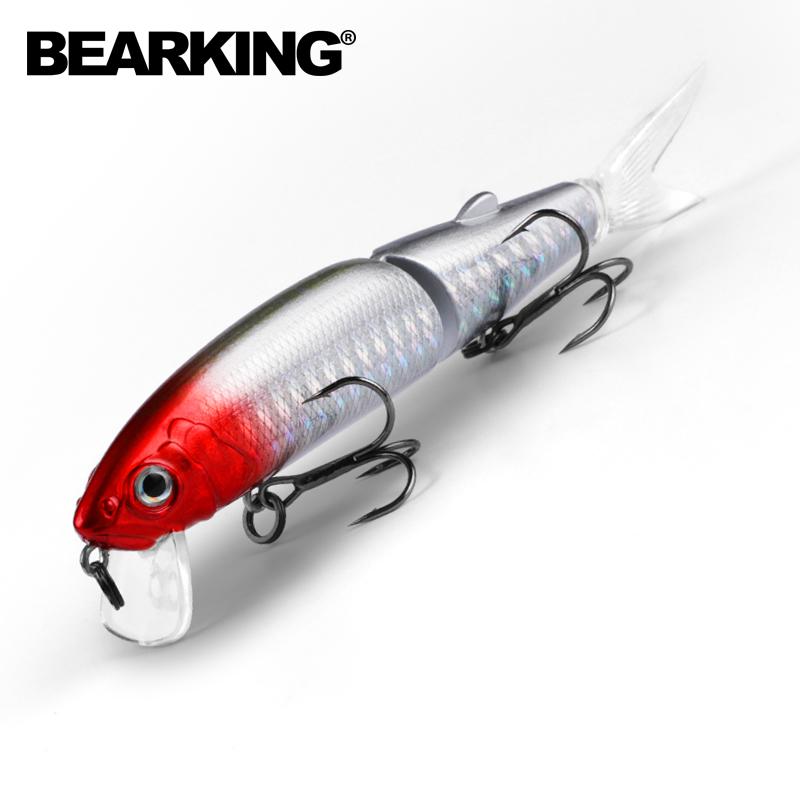 BEARKING Розничные хорошие рыболовные приманки Minnow, профессиональные приманки 11 см, 14 г, качественный профессиональный черный или белый крючок