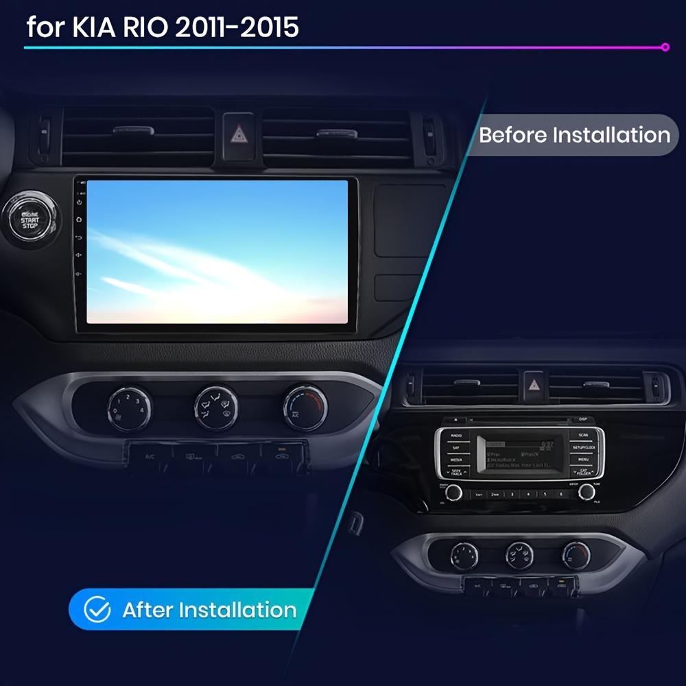 9 Inch Car Frame Fascia Adapter Dash Fitting Panel Kit for KIA Rio (UB) for K3 for Pride 2011-2015 LHD Frame Dashboard