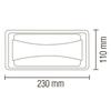 Hublot SUSAM gris à LED 12W IP65 4200K