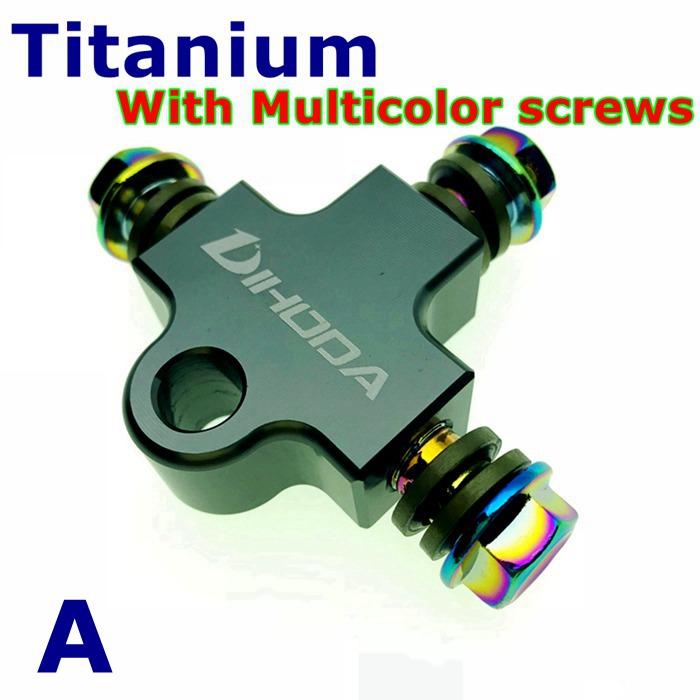 Universal Motorcycle Modified Hydraulic Brake Hose Line CNC Pipe Tee Connector Tee Coupling Tee Fitting 3 way Adapter