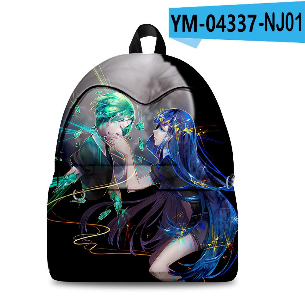 Классический Новый Land of the Lustrous студенческий Сумка для школы Тетрадь Рюкзаки 3D Печать Оксфорд Водонепроницаемый Мальчики/Девочки Дорожные Рюкзаки