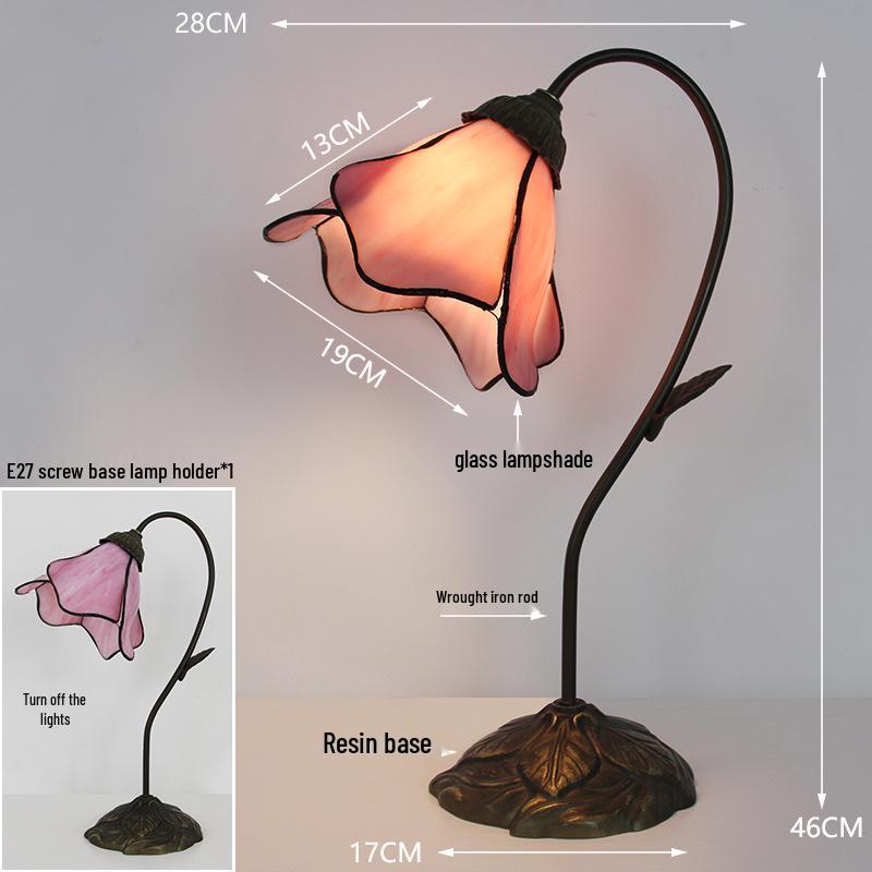 Роскошная европейская ретро настольная и прикроватная лампа