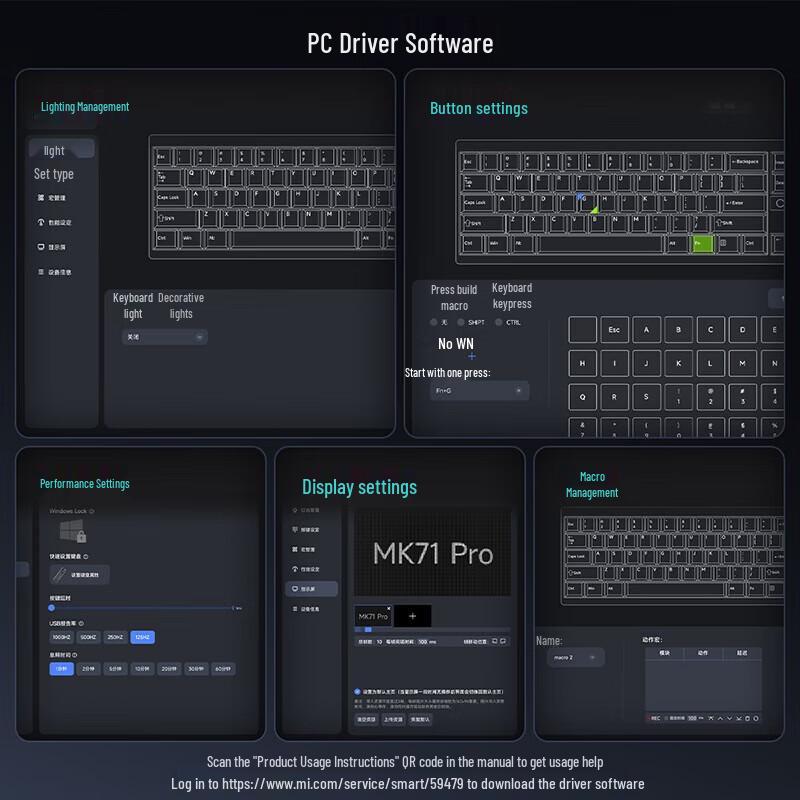 Xiaomi MK71 Pro 71-Key Tri-Mode RGB Hot-Swap Mechanical Keyboard