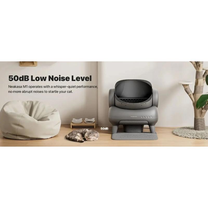 Smart Automatic Self-Cleaning Cat Litter Box - Large Space, Open-Top, Odor Eliminator, Suitable for Overweight Cats