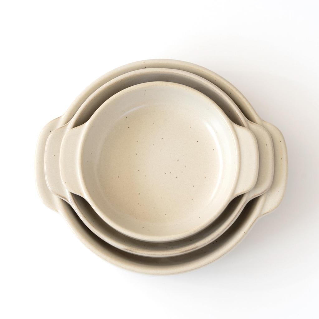 Santo Banko Ware Gratin Dish, Single Person Capacity 400ml, Heat Resistant Ceramic, Oven Safe, Direct Fireable, Microwave, Dishwasher Safe,