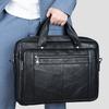 Портфель мужской из высококачественной кожи, деловая 16-дюймовая сумка из коровьей кожи, мужская официальная сумка для компьютера