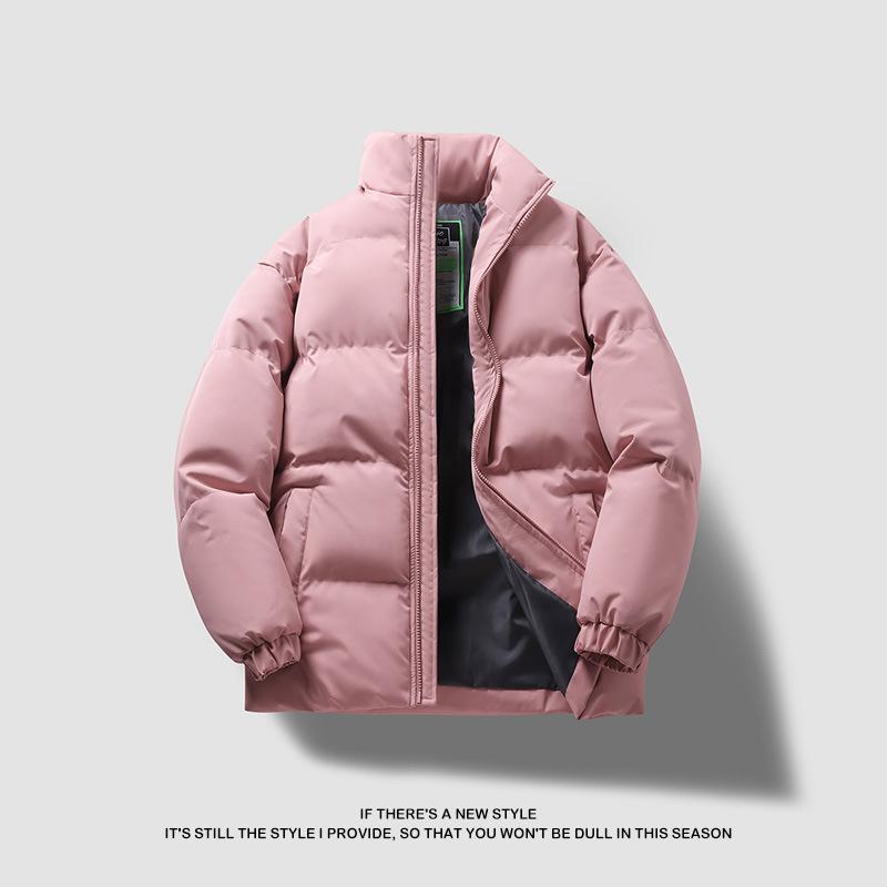 Зимняя утолщенная спортивная куртка, мужская модная трендовая хлопковая куртка с воротником-стойкой и длинным рукавом, теплая и удобная повседневная куртка