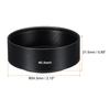 PATIKIL Lens Hood Standard Focus Fog Surface Internal Hood with 52mm Lens Cap and Cleaning Cloth for Camera Lens Black 40.5mm Anti-Reflective