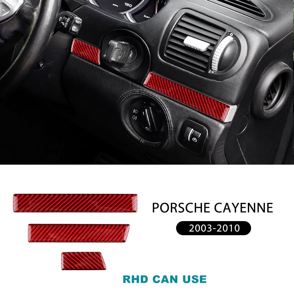 Carbon Fiber Style Interior Sticker for Porsche Cayenne 2003 2004 2005 2006 2007 2008 2009 2010 Door Interior Panel