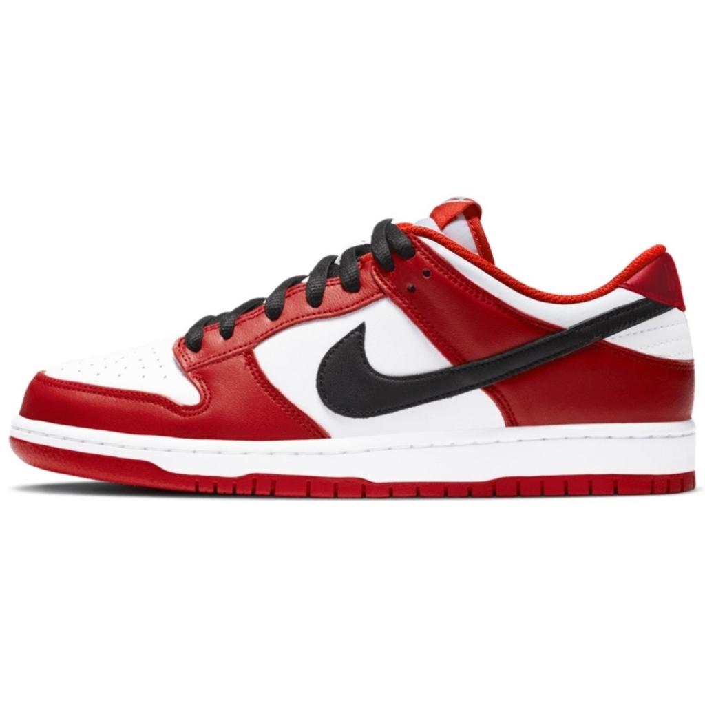 Nike Кроссовки Dunk Chicago Red Нескользящие Устойчивые к истиранию Низкие Скейтбордические Обувь Унисекс Красный Белый Черный HF5441-104(Команда458-)