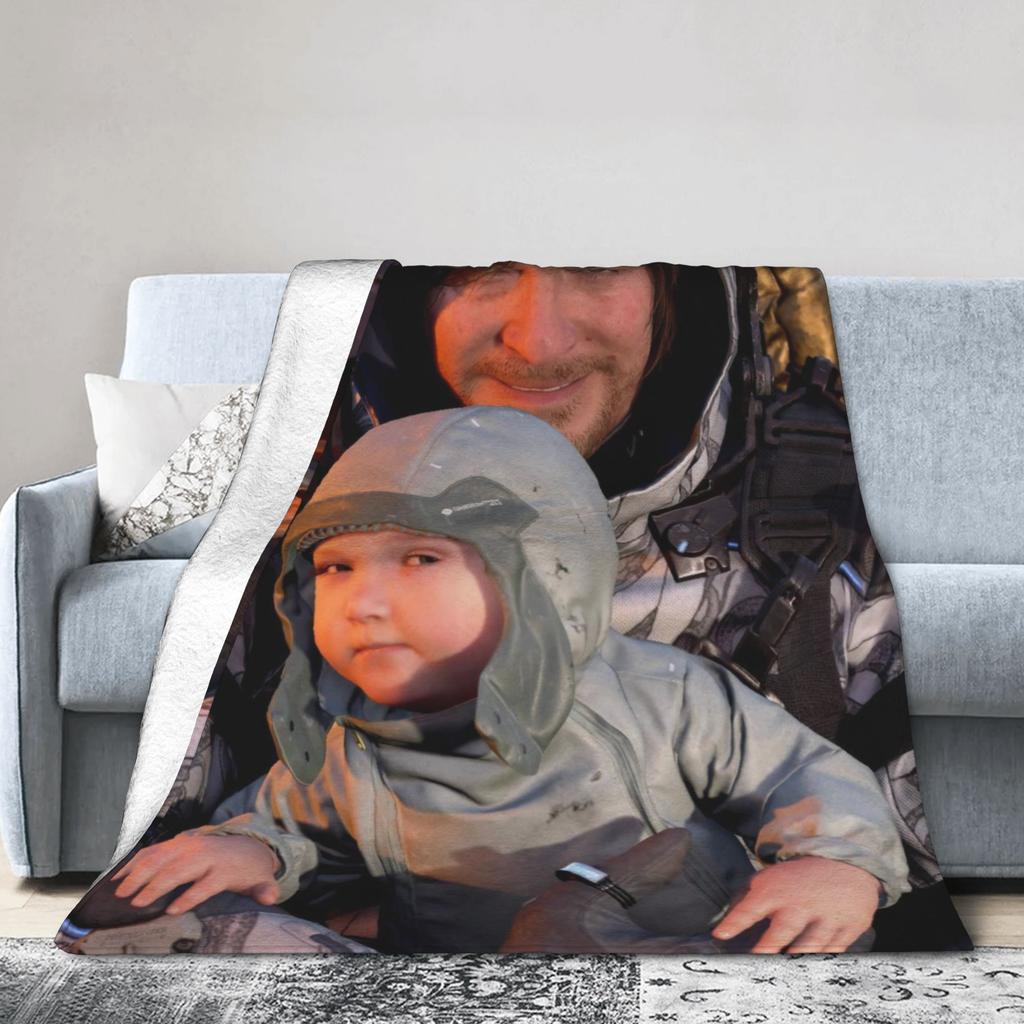 Death Stranding Видеоигра Супермягкое Одеяло Мальчик Девочка Плюшевое Плед Модное Уличное Фланелевое Покрывало Покрывало для Дивана