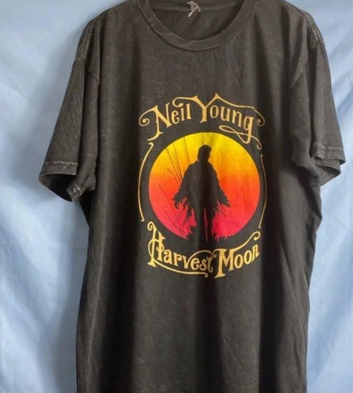 ФУТБОЛКА С ГРАФИЧЕСКИМ ЛОГОТИПОМ NEIL YOUNG HARVEST MOON