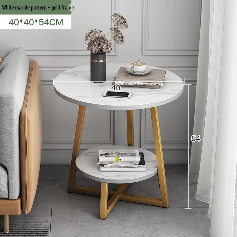 Nordic Minimalist Small Round Coffee Table for Living Room