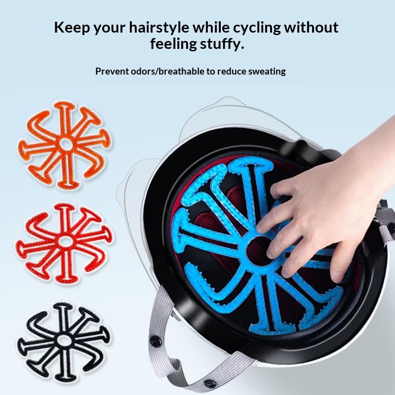 Riding Cushion Ergonomic Helmet Liner with Breathable Silicone Pad for Cycling Enthusiasts