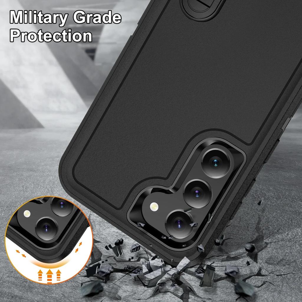 Best Protection Fashion Case for Samsung Galaxy S24 Ultra S23 Plus S22 S 23 22 24 5G Shockproof Kickstand Hard Armor Cases