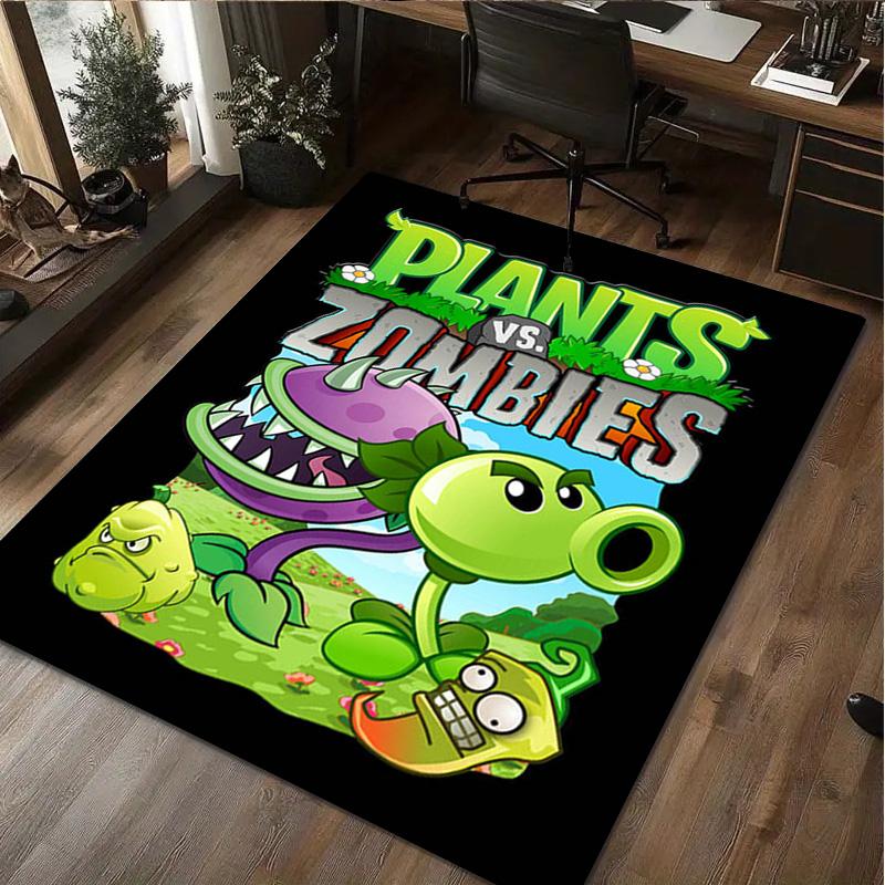 1Pc Plants V.S. Zombies Rug - Home carpet Office Decorative Carpet For Living Room Bedroom Door Mat Floor Rug Computer Chair Area Rug