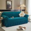 Эластичный чехол для дивана, юбка с эффектом водной ряби, универсальный чехол для дивана, защитный чехол для дивана в гостиной и офисе