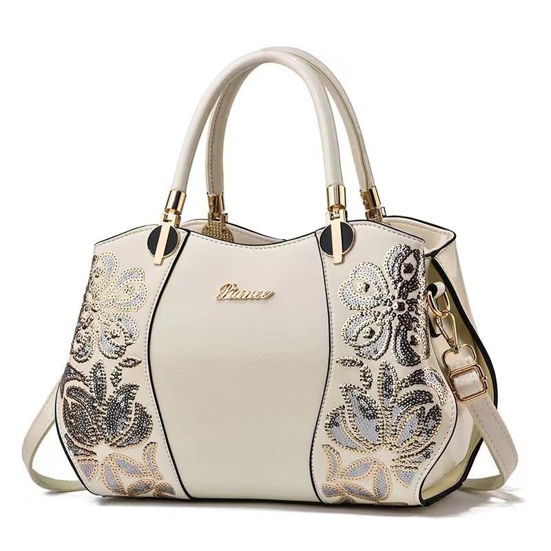 Chic Versatile Pu Leather Tote Bag For Moms Comfortable Crossbody Handbag Style