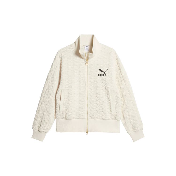 Puma T7 Luxe Sport Повседневная свободная куртка с длинным рукавом и воротником-стойкой, куртка унисекс для высоких гор и снега 620852-87