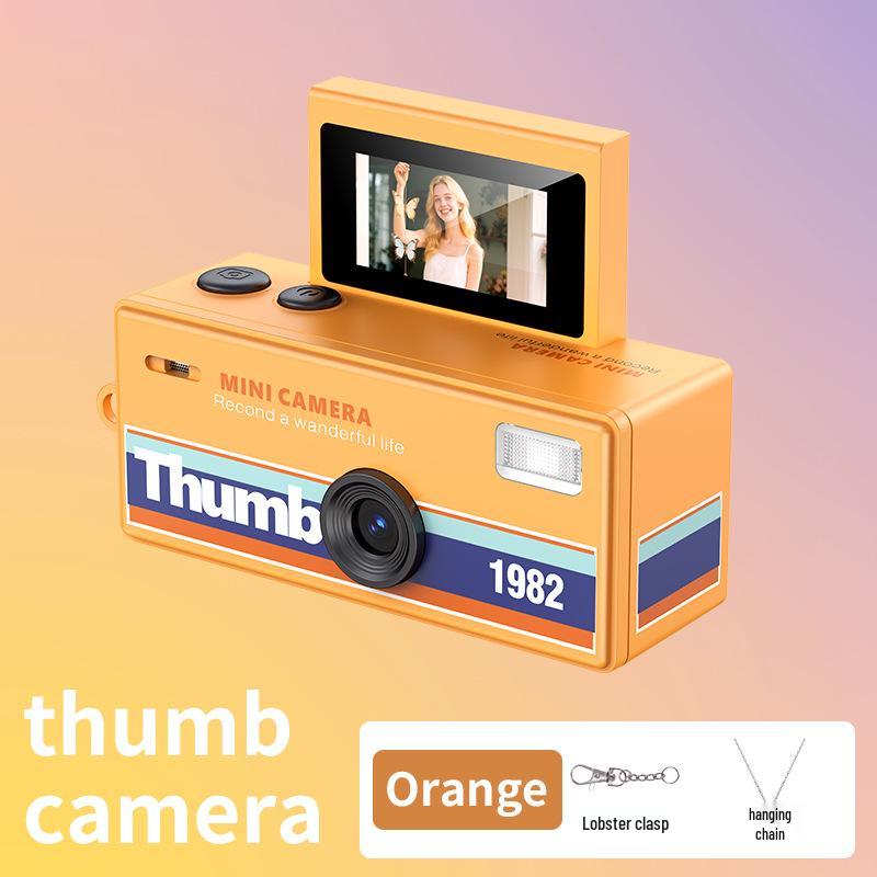 Retro Flip Screen Mini Digital Camera for Kids - Portable and Compact