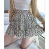 1PC Beach Short Skirt Polyester Skirts A-line Skirt Floral Printed Elastic Waist Breathable Elegant