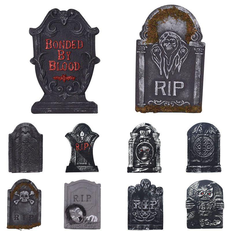 Exciting Halloween Tombstone Foam Decoration For Haunted House And Graveyard