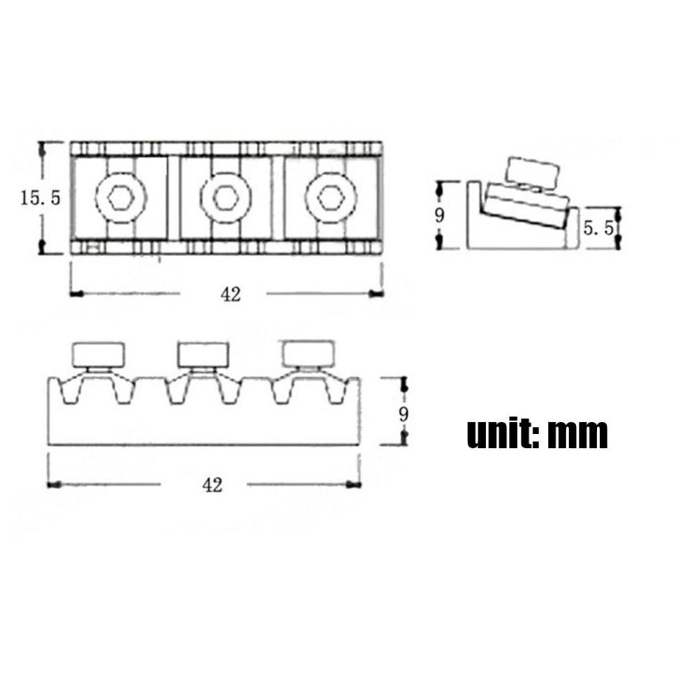 Прочный металлический зажимной блок гайки система фиксации струн гитары с винтами тремоло бридж фиксаторы струн