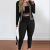 Sets Outifits Women Spring Autumn 3 Piece Set Plaid Print Crop Top & Pants Set With Coat Fashion Casual Elegant Female Set