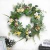 Artificial Wreath Outside Spring Silk Flowers Front Door Wedding Party Birthday Living Room Garland Home Garden Decoration