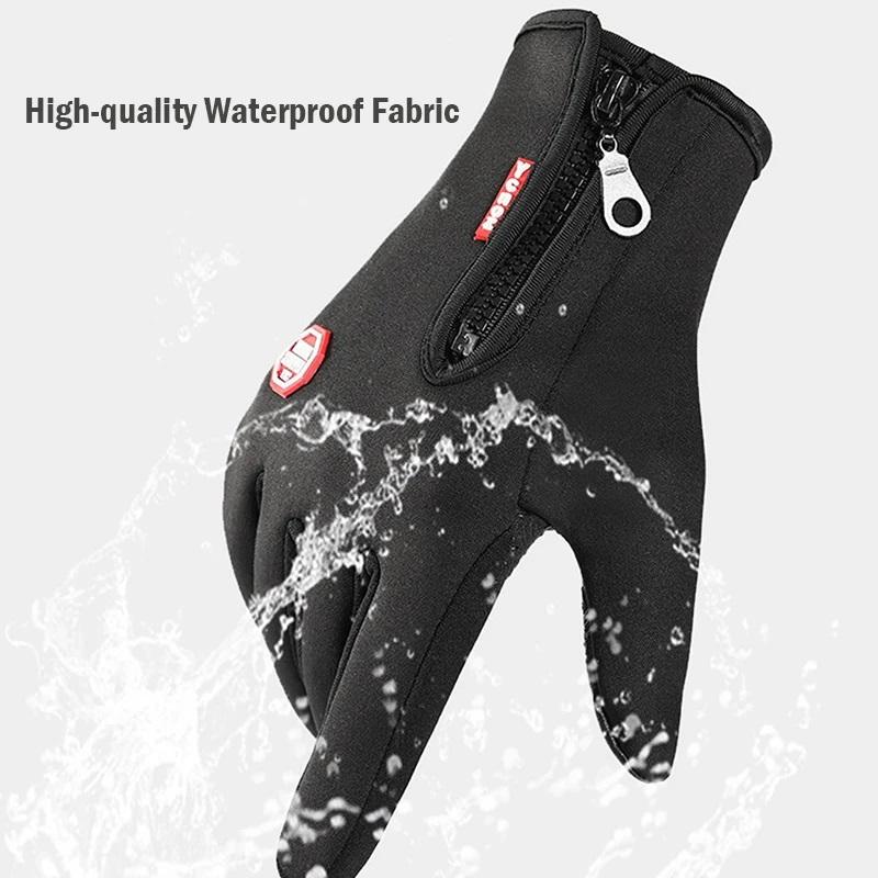 Winter Warm and Windproof Gloves Men's and Women's Touch Screen Waterproof Bicycle Sports Gloves Anti Slip Outdoor Skiing Gloves