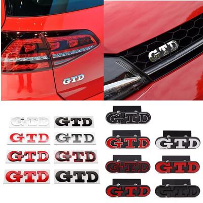 3D металлическая передняя решетка автомобиля GTD эмблема значок эмблема автомобиля кузов багажник наклейка для Golf 3 4 5 6 7 7.5 MK4 MK5 MK6 MK7 GTD логотип наклейка аксессуары