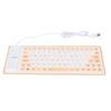 Silicone Keyboard Fully Sealed Design Lightweight Portable Silent Soft Comfortable USB Wired Silicone Keyboard for PC